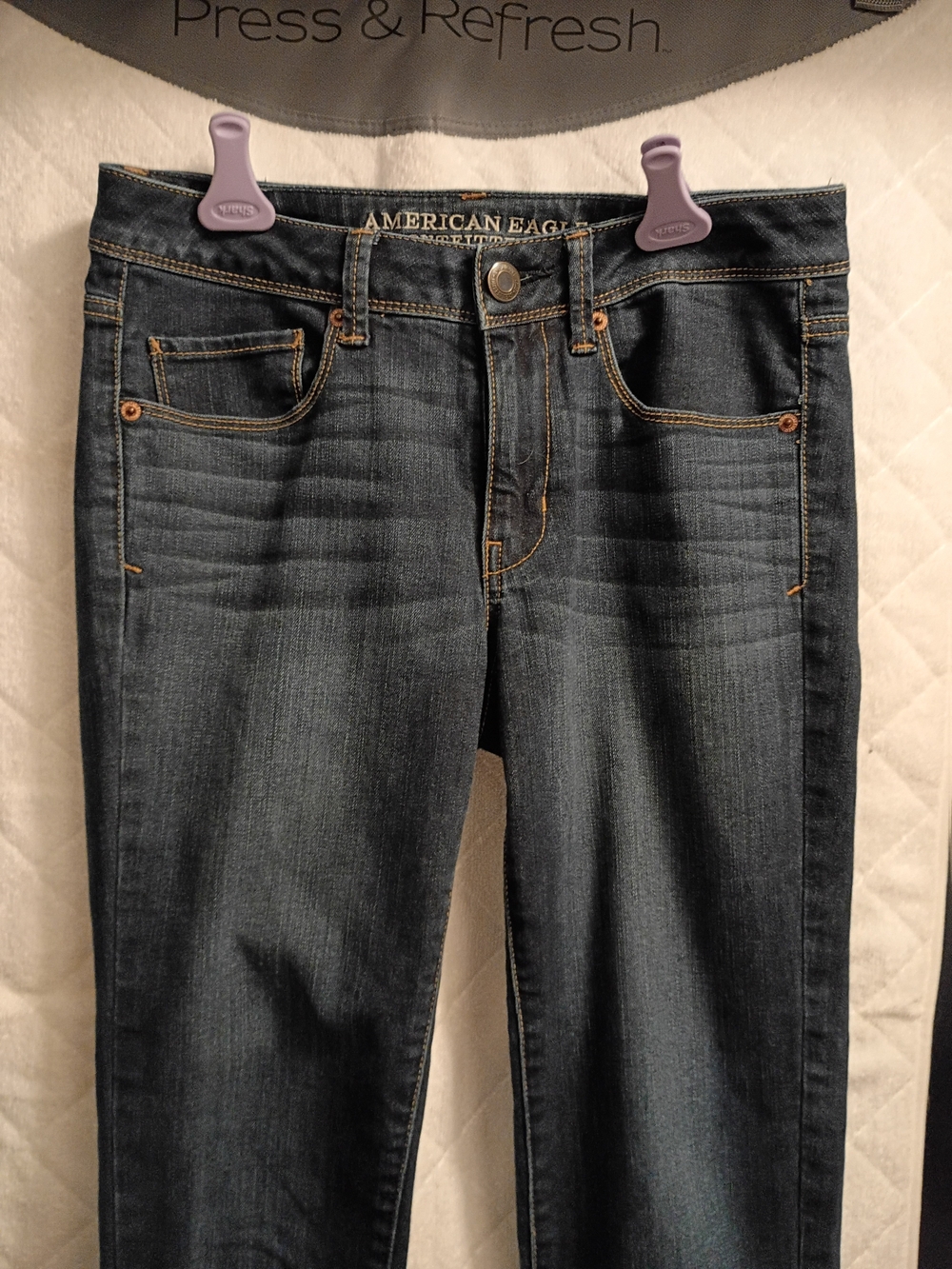 American Eagle Women’s Dark Wash Blue Jeans - Picture 5 of 12